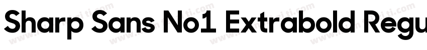 Sharp Sans No1 Extrabold Regular字体转换